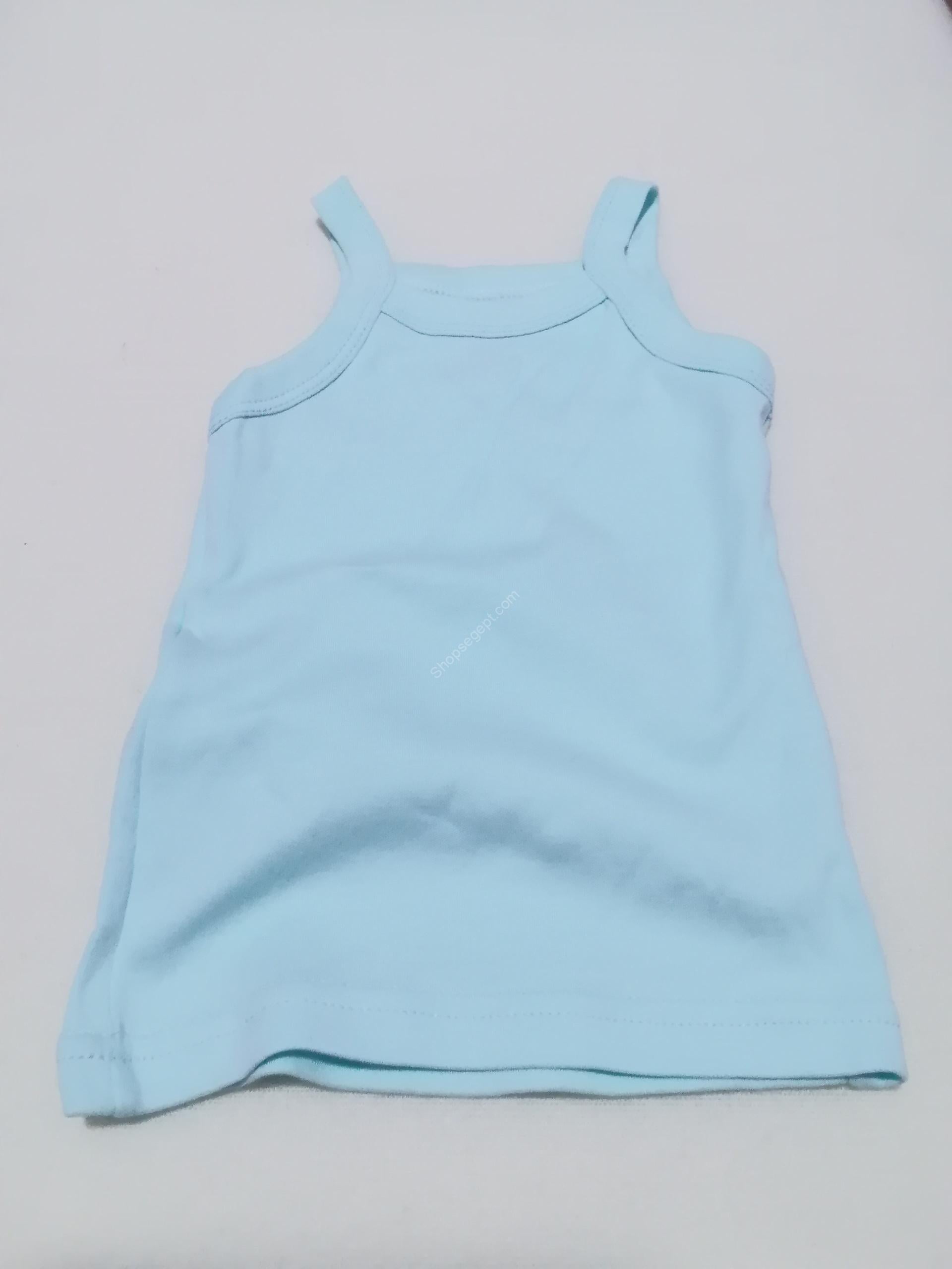 فانلة حمالة لحديثي الولادة باللون اللبني الهادئ