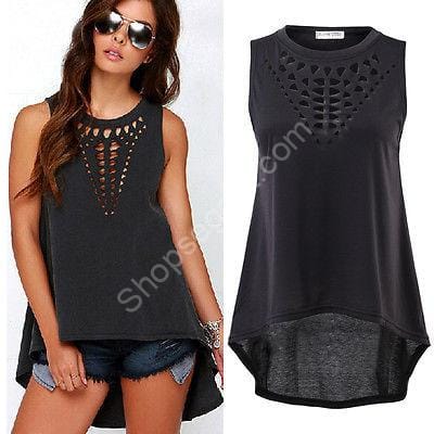 قميص بشغل قطع ليزر على الصدر