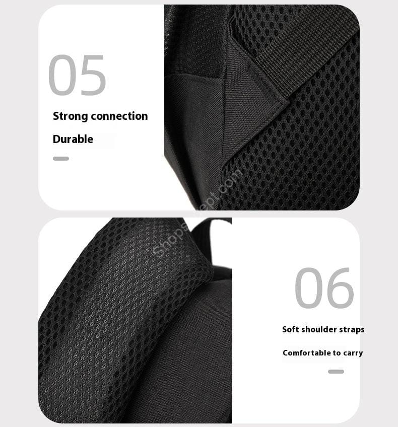 حقيبة ظهر للرجال ذات سعة كبيرة للاستخدام الخارجي كاجوال للكمبيوتر والأعمال المدرسية لطلاب المدارس الثانوية - الصورة 8