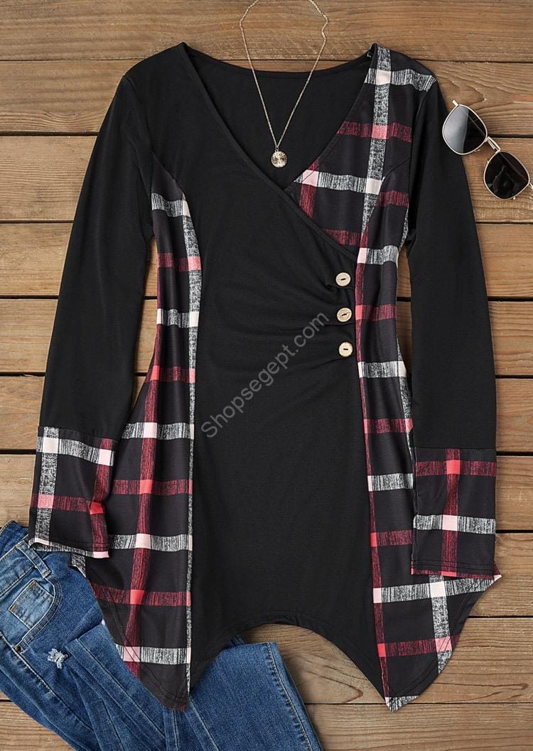 بلوزة مربعات لتنحيف الخصر - الصورة 4