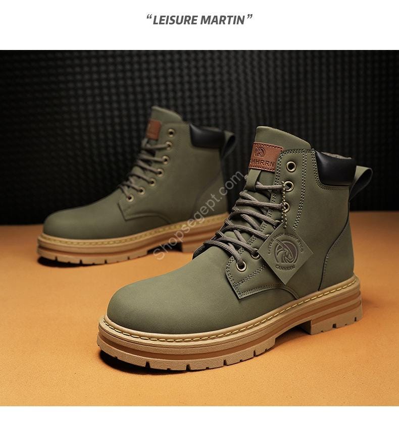 حذاء رجالي من الجلد العتيق مقاس كبير - الصورة 2