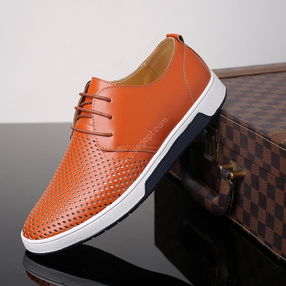 أحذية جلدية مثقبة - الصورة 7