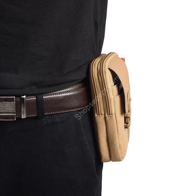 حقيبة الخصرللرجال ارتداء حزام من القماش - الصورة 4