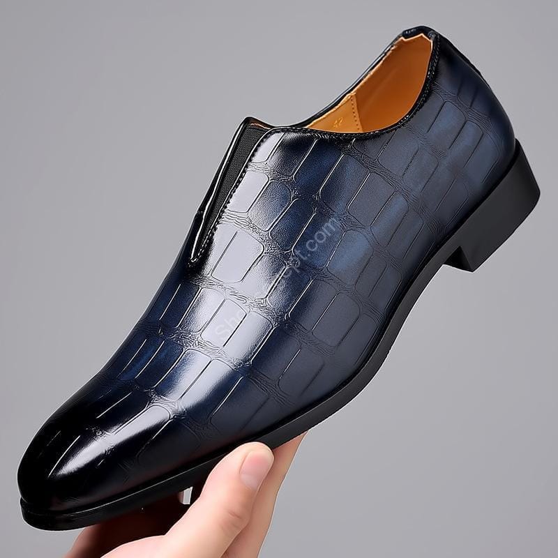 حذاء جلدي كاجوال بنمط حجري قابل للتنفس - الصورة 10