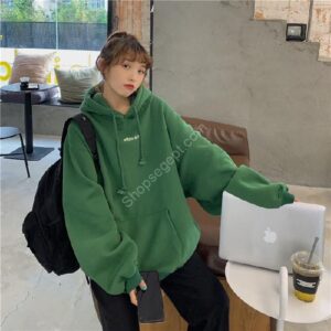 معطف علوي فضفاض متعدد الاستخدامات بغطاء للرأس على الموضة النسائية