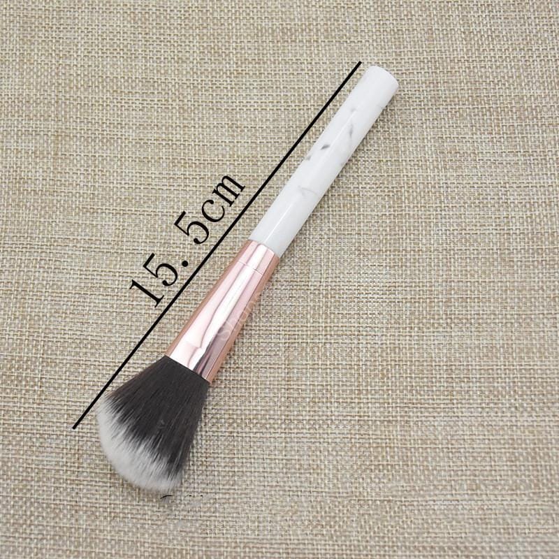 فرشاة مكياج رخامية واحدة نمط لهب لإصلاح تسليط الضوء على فرشاة أحمر الخدود - الصورة 8