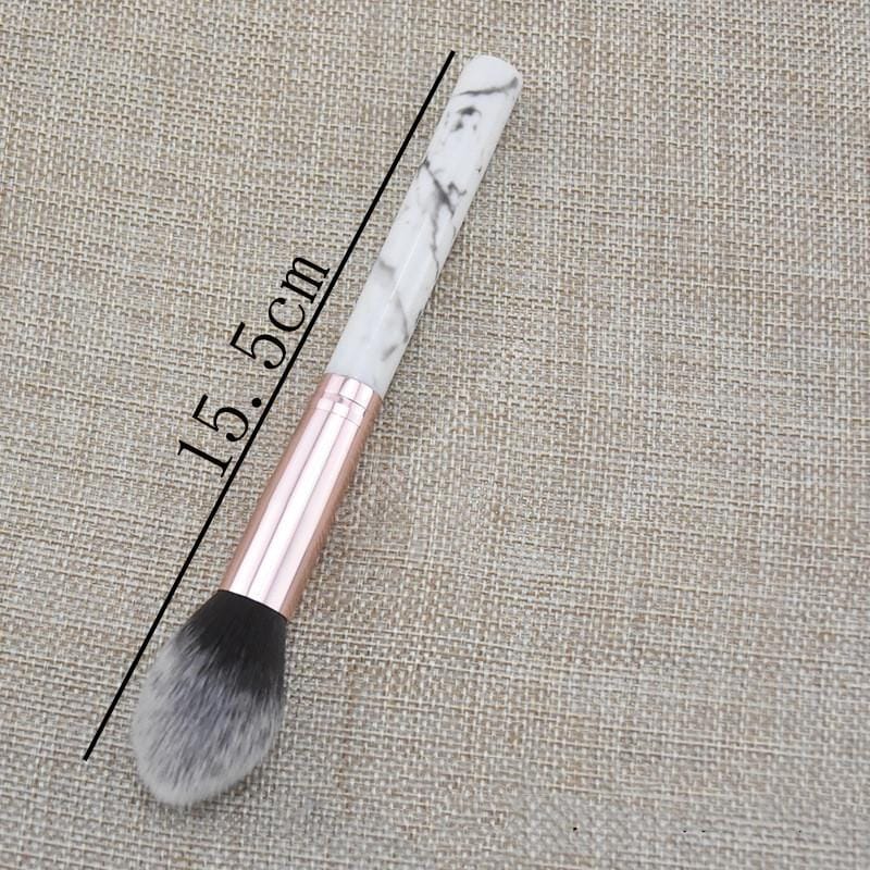 فرشاة مكياج رخامية واحدة نمط لهب لإصلاح تسليط الضوء على فرشاة أحمر الخدود - الصورة 6