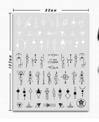 ملصقات أظافر يابانية ثلاثية الأبعاد منقوشة - الصورة 6