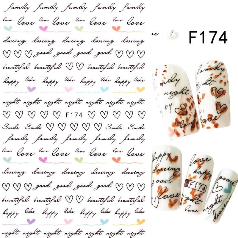 ملصقات أظافر يابانية ثلاثية الأبعاد منقوشة - الصورة 2