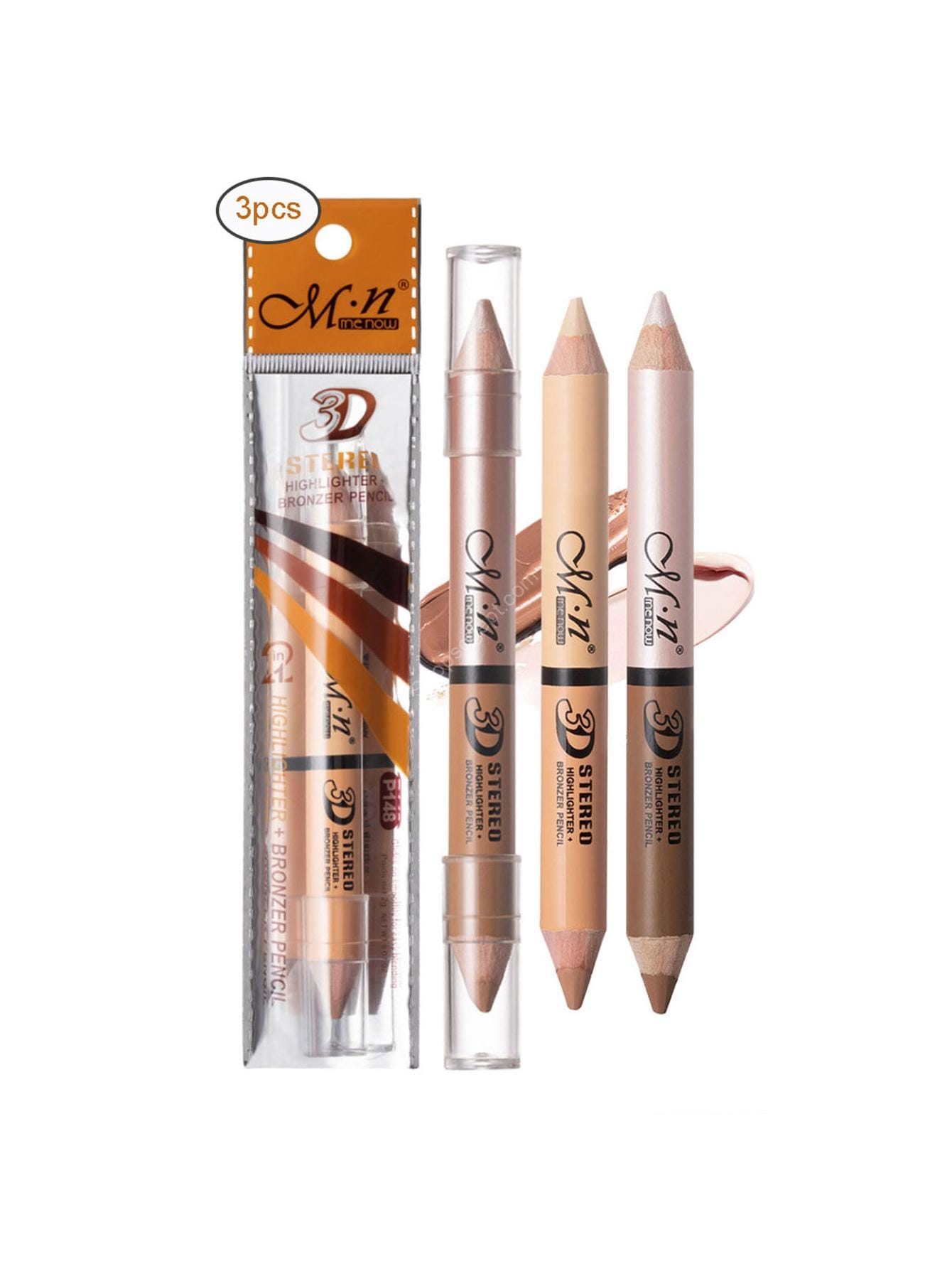 قلم بغطاء مزدوج الرأس بضربة واحدة، قلم خشبي شديد اللمعان - الصورة 8