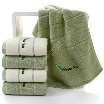 منشفة غسيل الوجه مطرزة من القطن الخالص