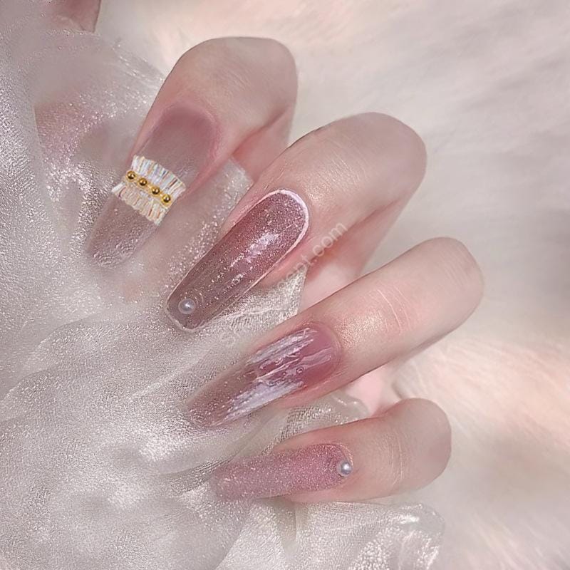 ملصقات أظافر يتم ارتداؤها يدويًا، رقعة أظافر وهمية - الصورة 2