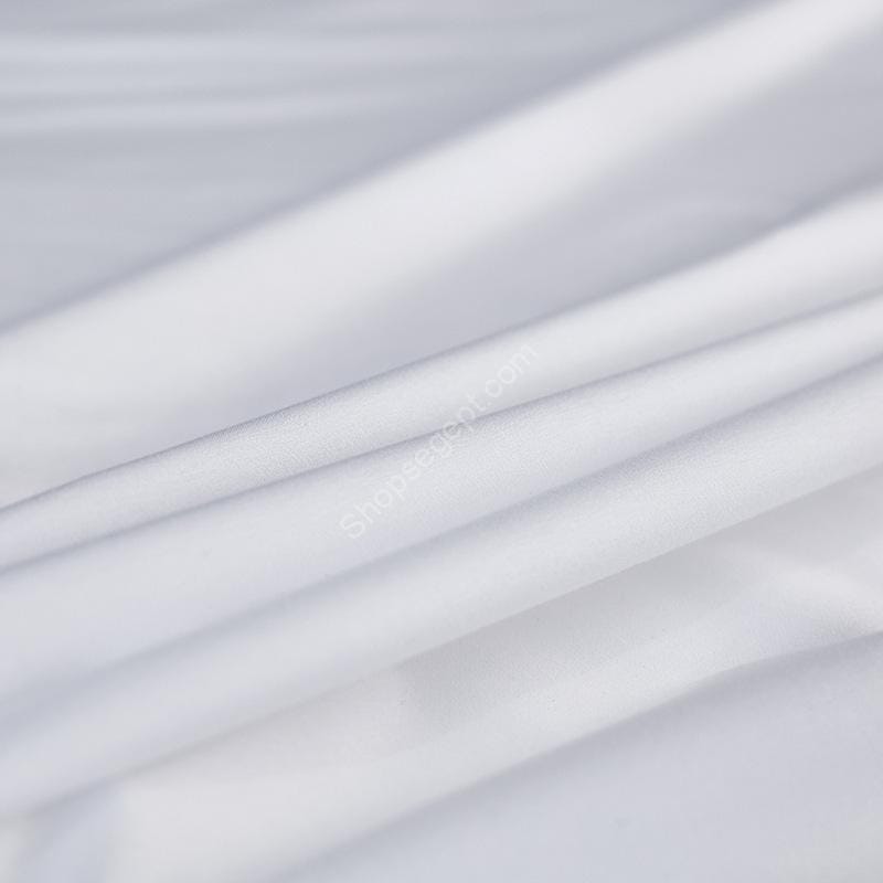 ملاءة سرير من قماش حريري بلون نقي - الصورة 4