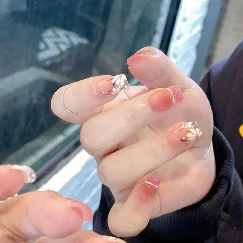 ملصقات أظافر يتم ارتداؤها يدويًا، رقعة أظافر وهمية - الصورة 10