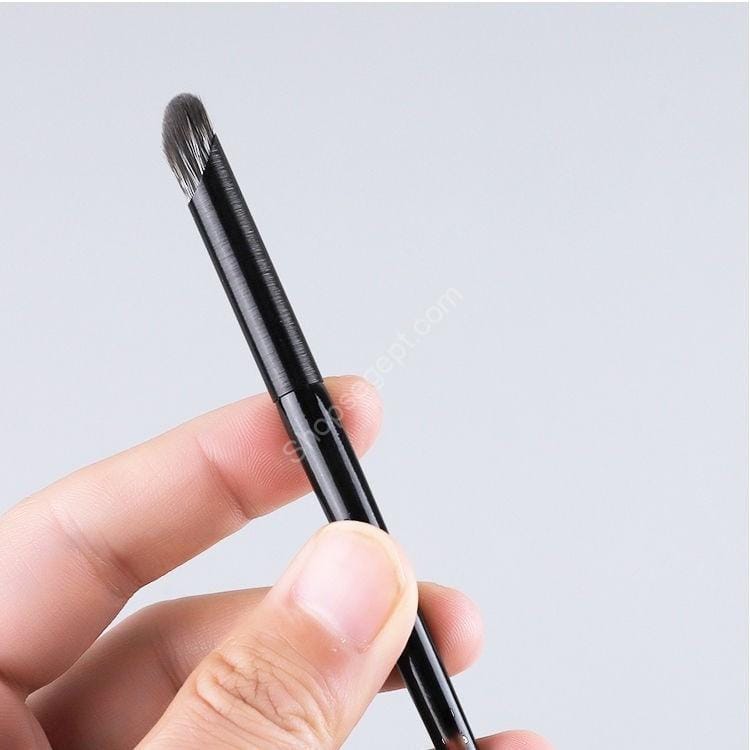 13 فرشاة مكياج للعين باللون الأسود، فرشاة مكياج للعيون مصنوعة من الجلد - الصورة 5