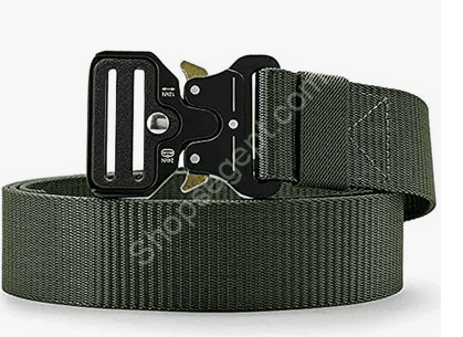 حزام جيش بدوكه حديد باللون الزيتى من متاجر مصر (Shops Egypt)