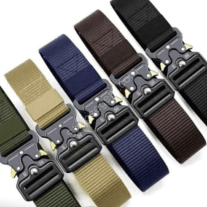 حزام جيش بدوكه حديد متعدد الألوان من متاجر مصر (Shops Egypt) - أسود، بيج، بني، زيتي، أزرق