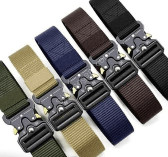 حزام جيش بدوكه حديد متعدد الألوان من متاجر مصر (Shops Egypt) - أسود، بيج، بني، زيتي، أزرق