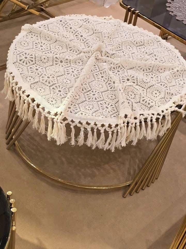 مفرش البوهو دائري مقاس 100×100 سم