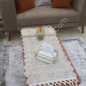 مفرش الباهو المفرغ بمقاس 50*100