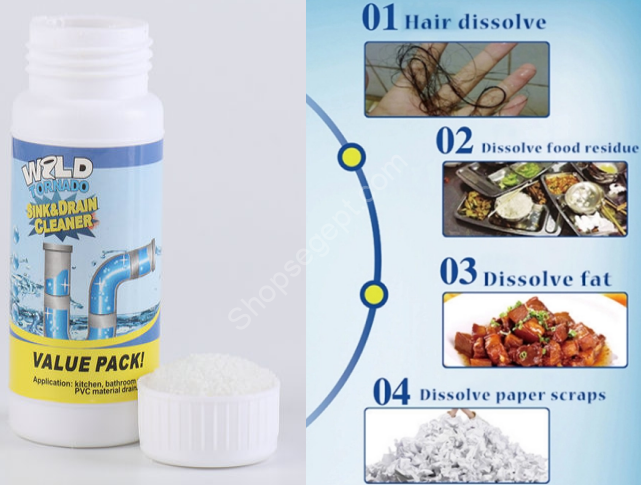 بودرة تسليك الاحواض و البلاعات - الصورة 8