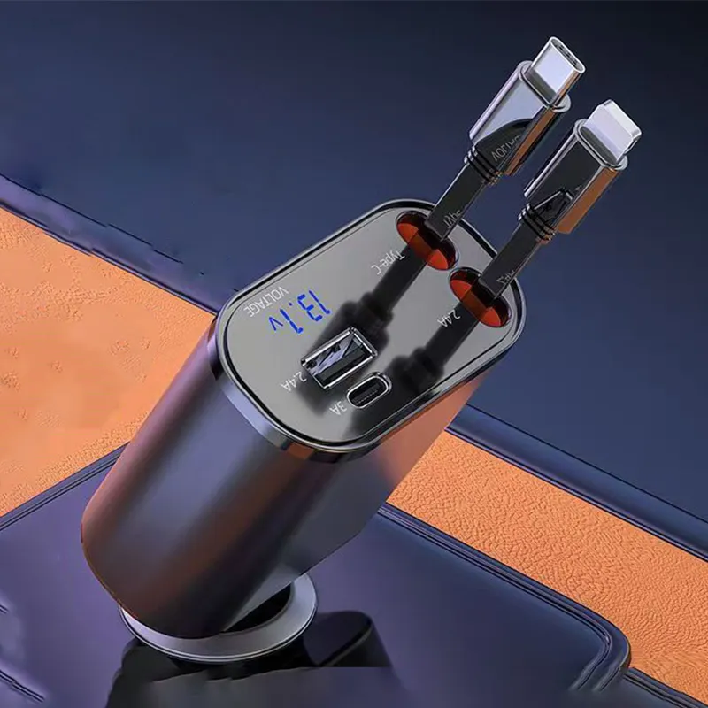 شاحن سيارة رباعي سحب تلقائي - الصورة 13