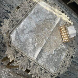 مفرش مربع زهرة اللوتس من متجر مفرش خدادية من متاجر مصر | Shops Egypt